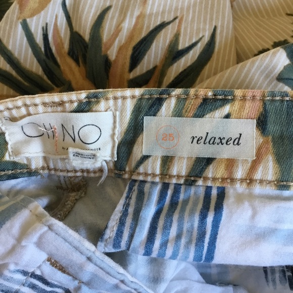 Chino by Anthropologie Relaxed Tropical Print Pants - Picture 6 of 12